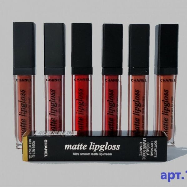 Lip gloss CHANEL matte lipgloss (6pcs)